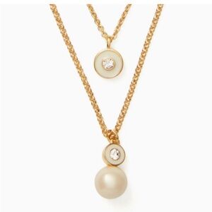 Kate spade Gold and Cream Pendant Necklace